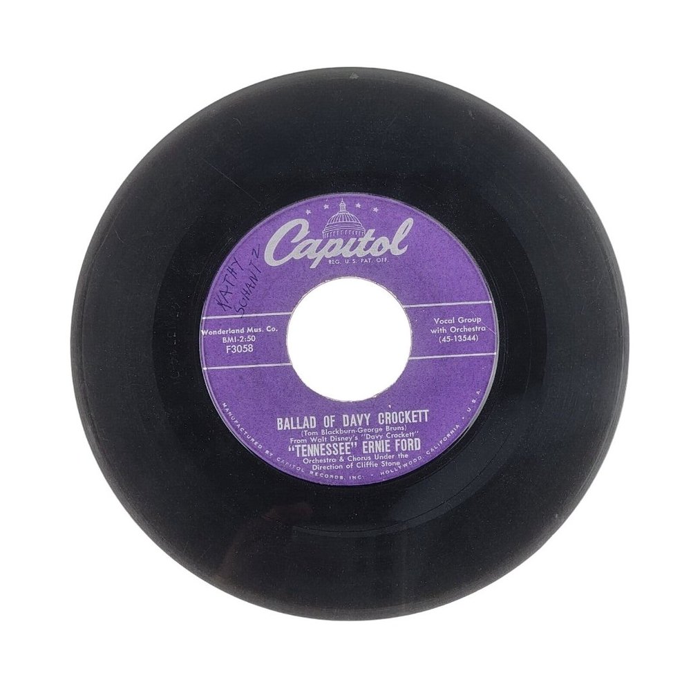 Tennessee Ernie Ford Ballad Of Davy Crockett / Farewell 45RPM Capitol